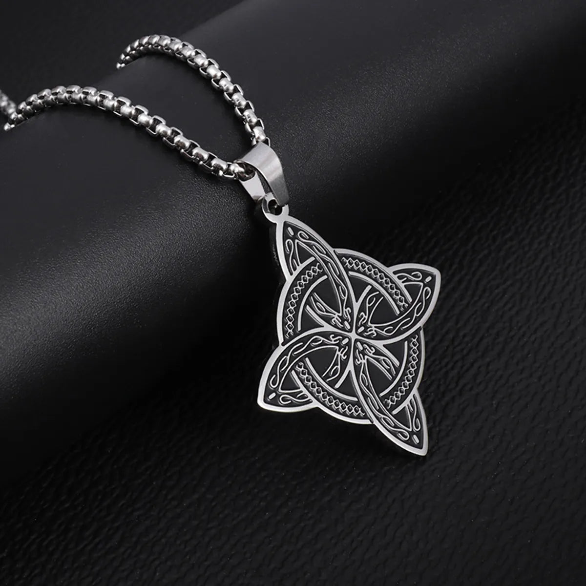 Hip-Hop Punk Symbol Stainless Steel Pendant Necklace