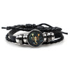 Hip-Hop Retro Animal Constellation CCB Pu Leather Braid Unisex Drawstring Bracelets