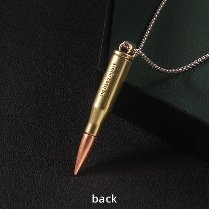 Hip-Hop Retro Bullet 201 Stainless Steel Zinc Alloy Men'S Sweater Chain