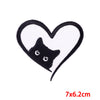 Hip-Hop Retro Cat Embroidery Thread Cloth Sticker 1 Piece