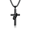 Hip-Hop Retro Cross 304 Stainless Steel Polishing Men'S Pendant Necklace