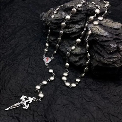 Hip-Hop Retro Cross Alloy Shell Wholesale Pendant Necklace