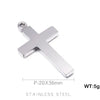 1 Piece Stainless Steel 18K Gold Plated Cross