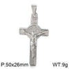 Hip-Hop Retro Cross Titanium Steel Plating Gold Plated Charms Jewelry Accessories