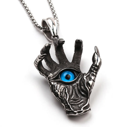 Hip-Hop Retro Devil'S Eye Alloy Plating Men'S Pendant Necklace