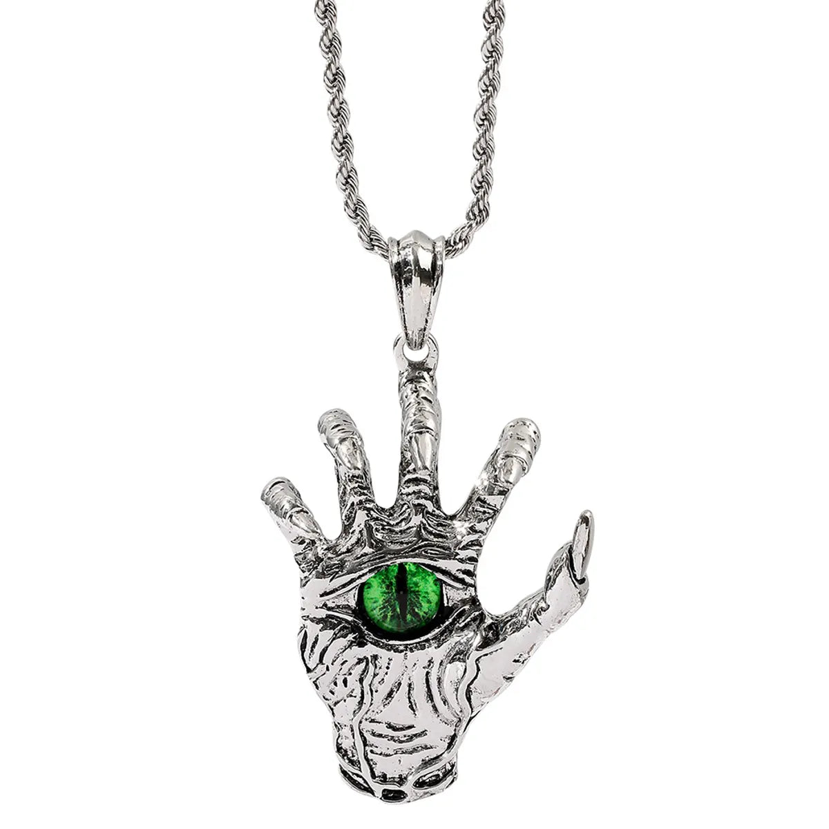 Hip-Hop Retro Devil'S Eye Alloy Plating Men'S Pendant Necklace