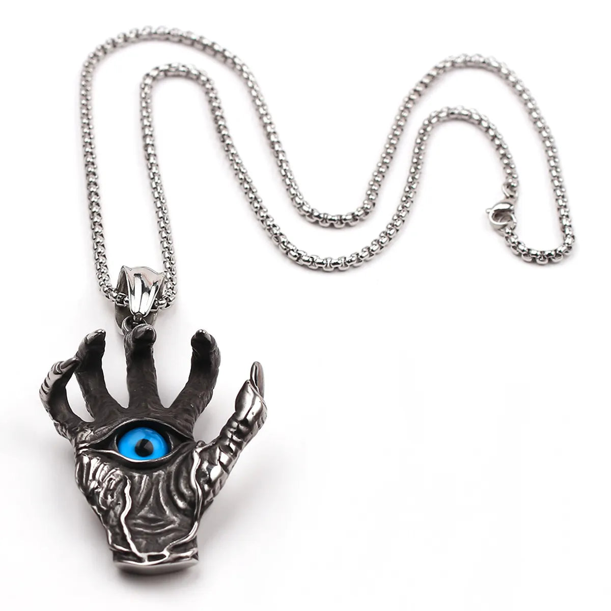 Hip-Hop Retro Devil'S Eye Alloy Plating Men'S Pendant Necklace