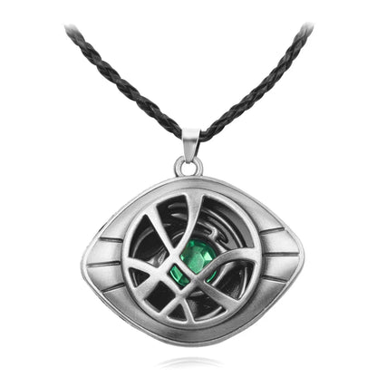 Hip-Hop Retro Eye Alloy Plating Inlay Zircon Men'S Pendant Necklace