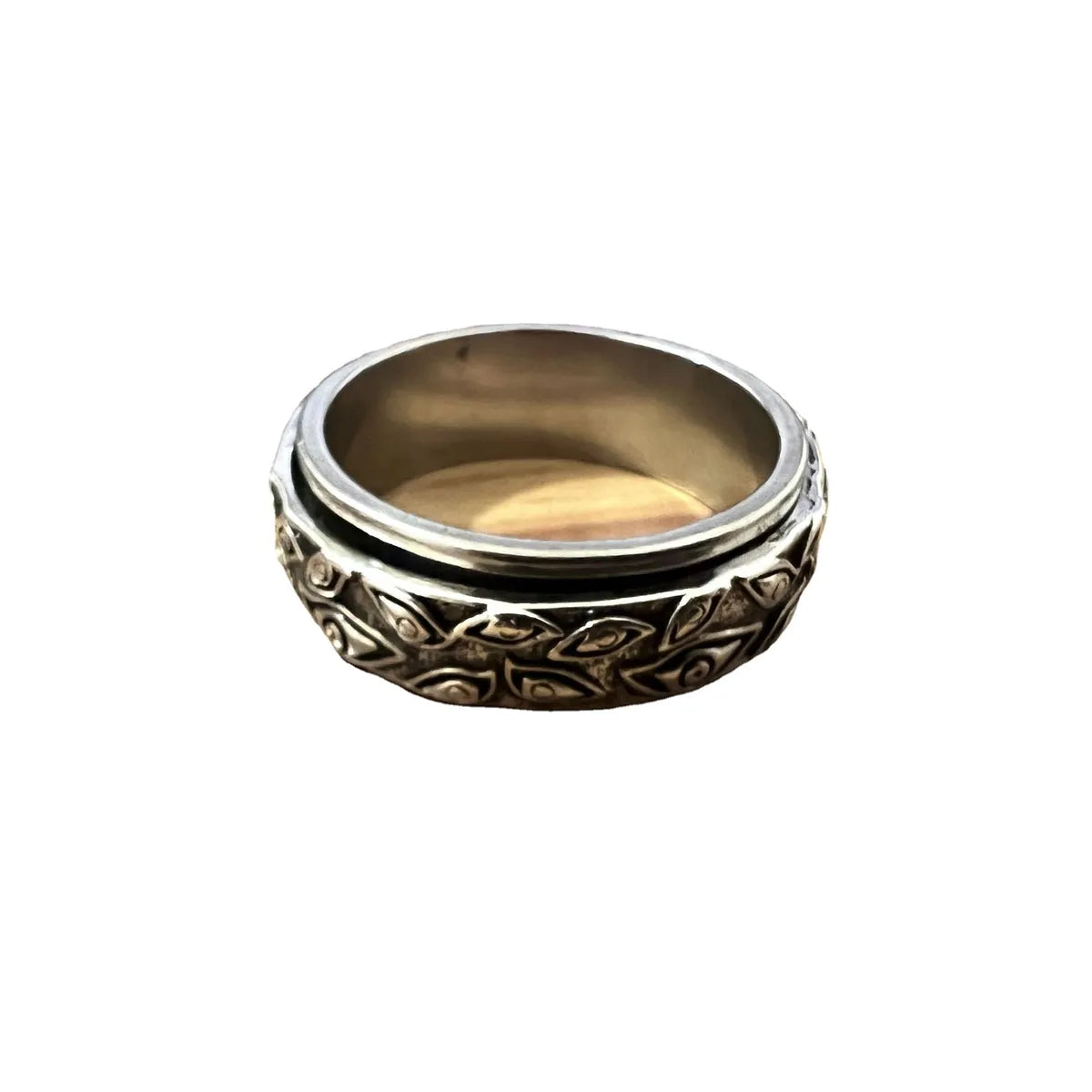 Hip-Hop Retro Eye Stainless Steel Plating Men'S Rings