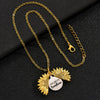 Hip-Hop Retro Flower Alloy Plating Gold Plated Pendant Necklace