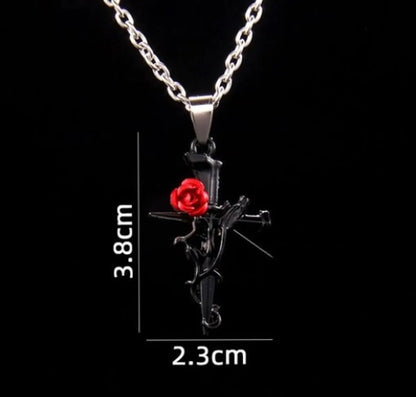 Hip-Hop Retro Flower 201 Stainless Steel Zinc Alloy Plating Unisex Pendant Necklace