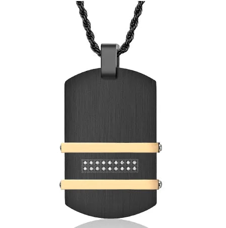 Hip-Hop Retro Geometric 304 Stainless Steel Plating Men'S Pendant Necklace