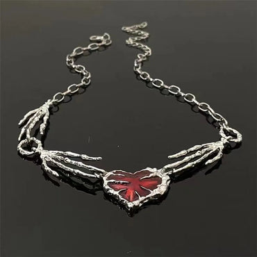 Hip-hop Retro Heart Shape Alloy Wholesale Pendant Necklace