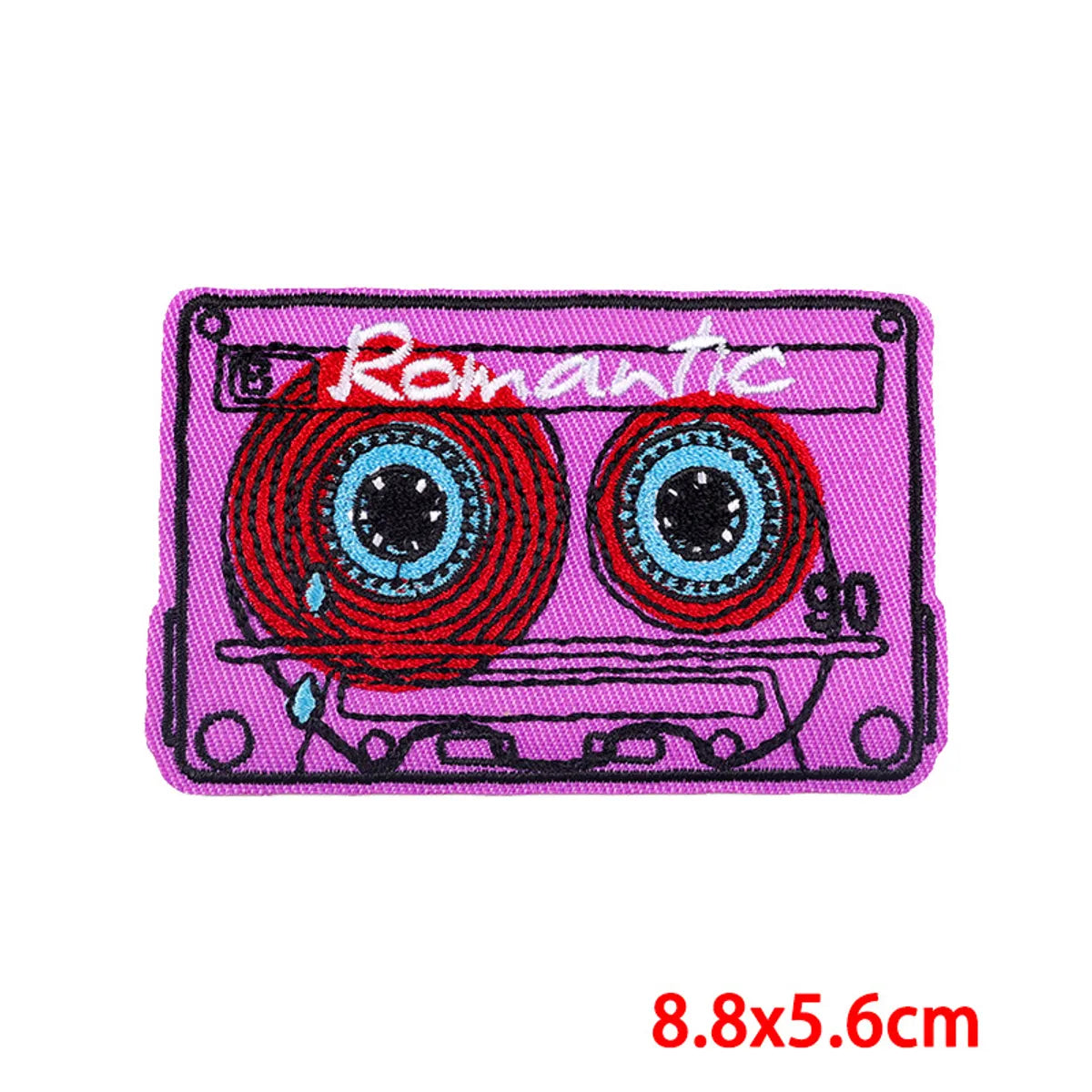 Hip-Hop Retro Letter Color Block Embroidery Thread Cloth Sticker 1 Piece