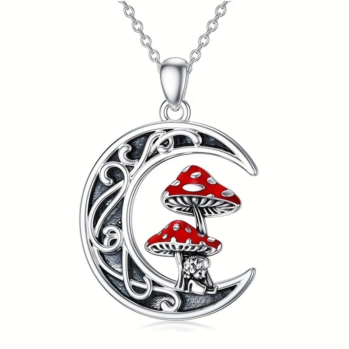 Hip-hop Retro Mushroom Alloy Wholesale Pendant Necklace