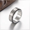 Hip-Hop Retro Plaid 304 Stainless Steel Plating 18K Gold Plated Men'S Rings