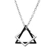 Hip-Hop Retro Plaid Alloy Men'S Pendant Necklace