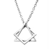 Hip-Hop Retro Plaid Alloy Men'S Pendant Necklace