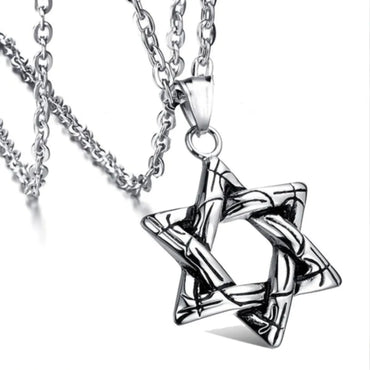 Hip-Hop Retro Plaid Alloy Men'S Pendant Necklace