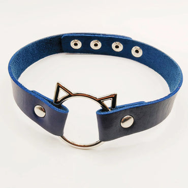 Hip-Hop Retro Punk Animal Pu Leather Women'S Choker