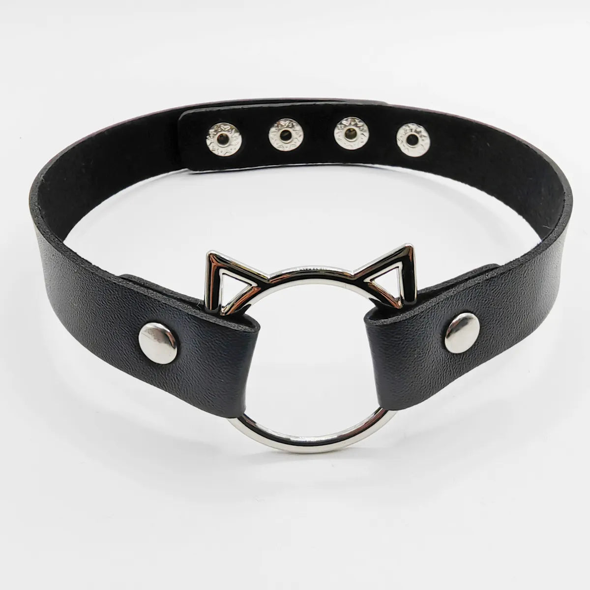 Hip-Hop Retro Punk Animal Pu Leather Women'S Choker