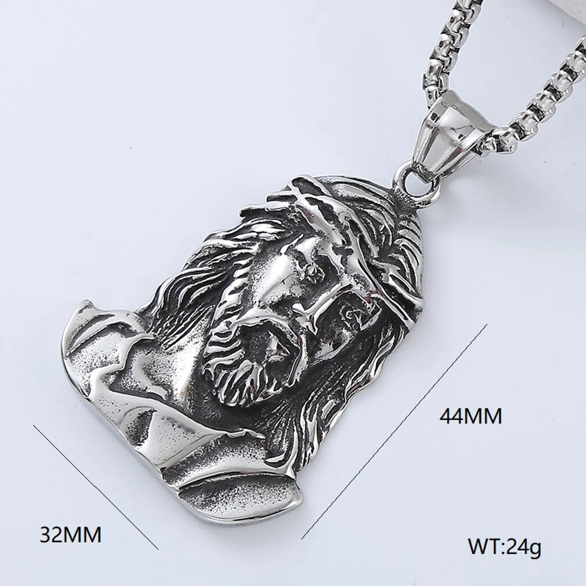 Hip-Hop Retro Punk Geometric 304 Stainless Steel No Inlaid Men'S Pendant Necklace