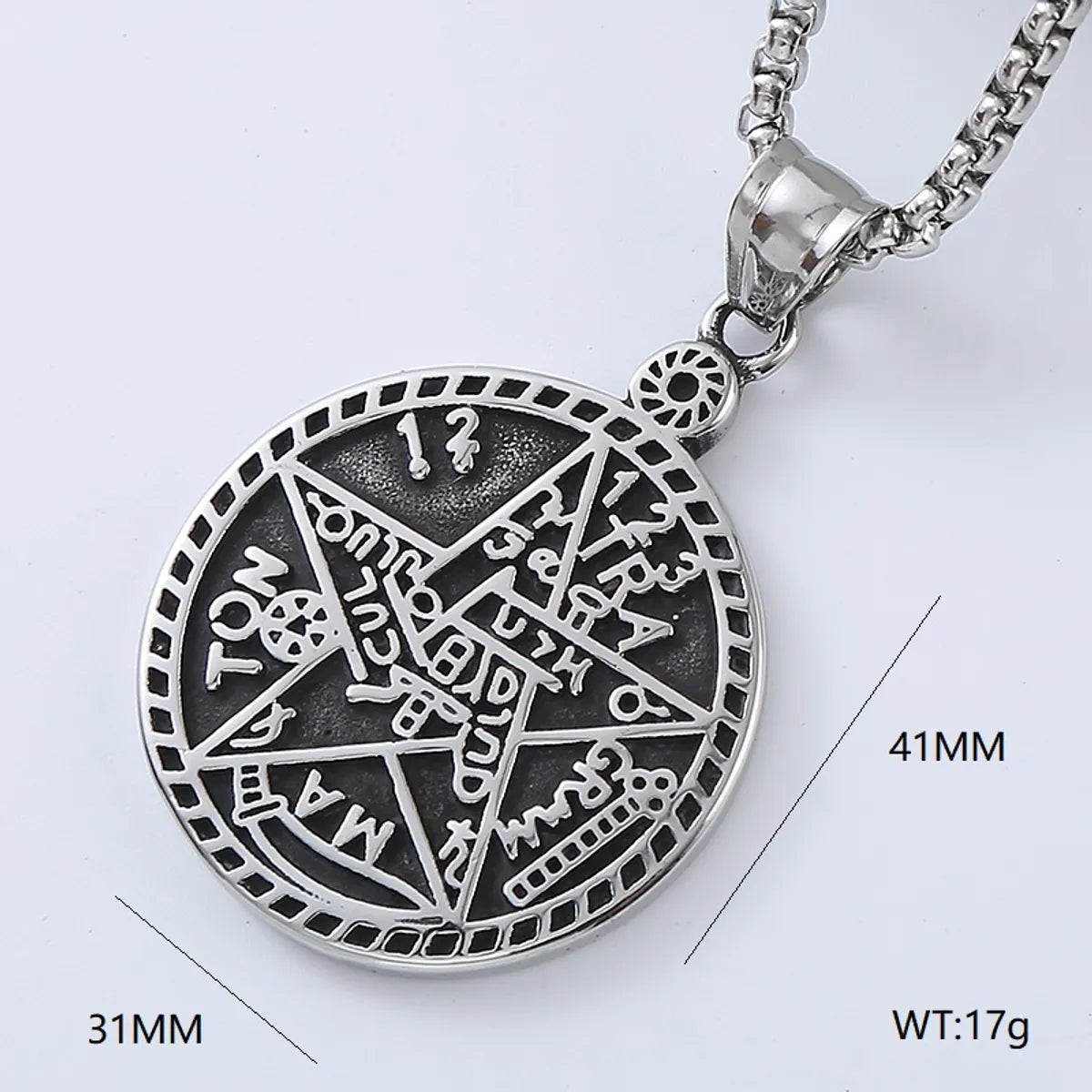 Hip-Hop Retro Punk Geometric 304 Stainless Steel No Inlaid Men'S Pendant Necklace