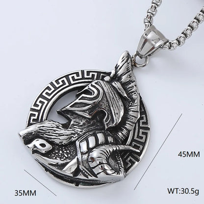 Hip-Hop Retro Punk Geometric 304 Stainless Steel No Inlaid Men'S Pendant Necklace