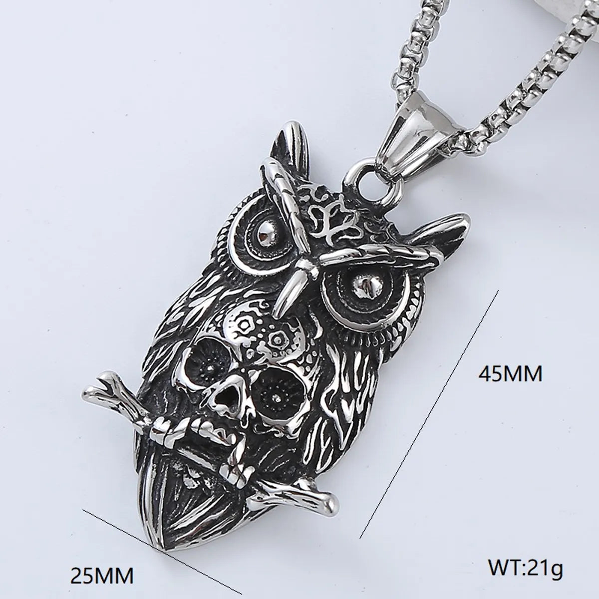 Hip-Hop Retro Punk Geometric 304 Stainless Steel No Inlaid Men'S Pendant Necklace