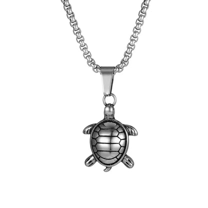 Hip-Hop Retro Punk Tortoise Snake Eagle 304 Stainless Steel Polishing Men'S Pendant Necklace