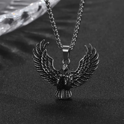 Hip-Hop Retro Punk Tortoise Snake Eagle 304 Stainless Steel Polishing Men'S Pendant Necklace