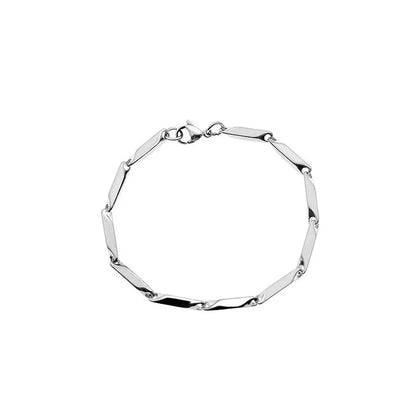 Hip-hop Retro Rhombus Titanium Steel Polishing Bracelets