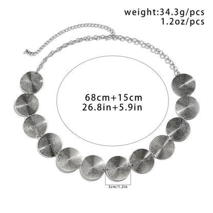 Hip-Hop Retro Round Spiral Iron Wholesale Body Chain