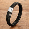 Hip-Hop Retro Round 316 Stainless Steel  Magnetic Braid Men'S Bangle