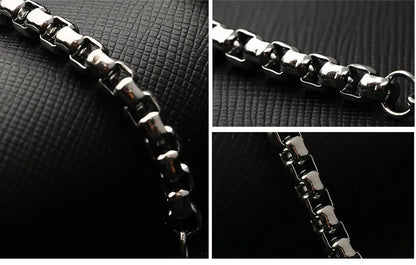 Hip-Hop Retro Solid Color 304 Stainless Steel Chain Women'S Bracelets