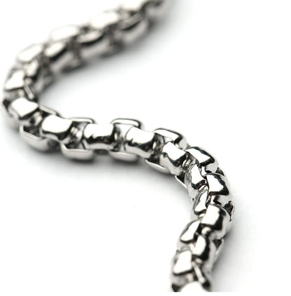 Hip-Hop Retro Solid Color 304 Stainless Steel Chain Women'S Bracelets