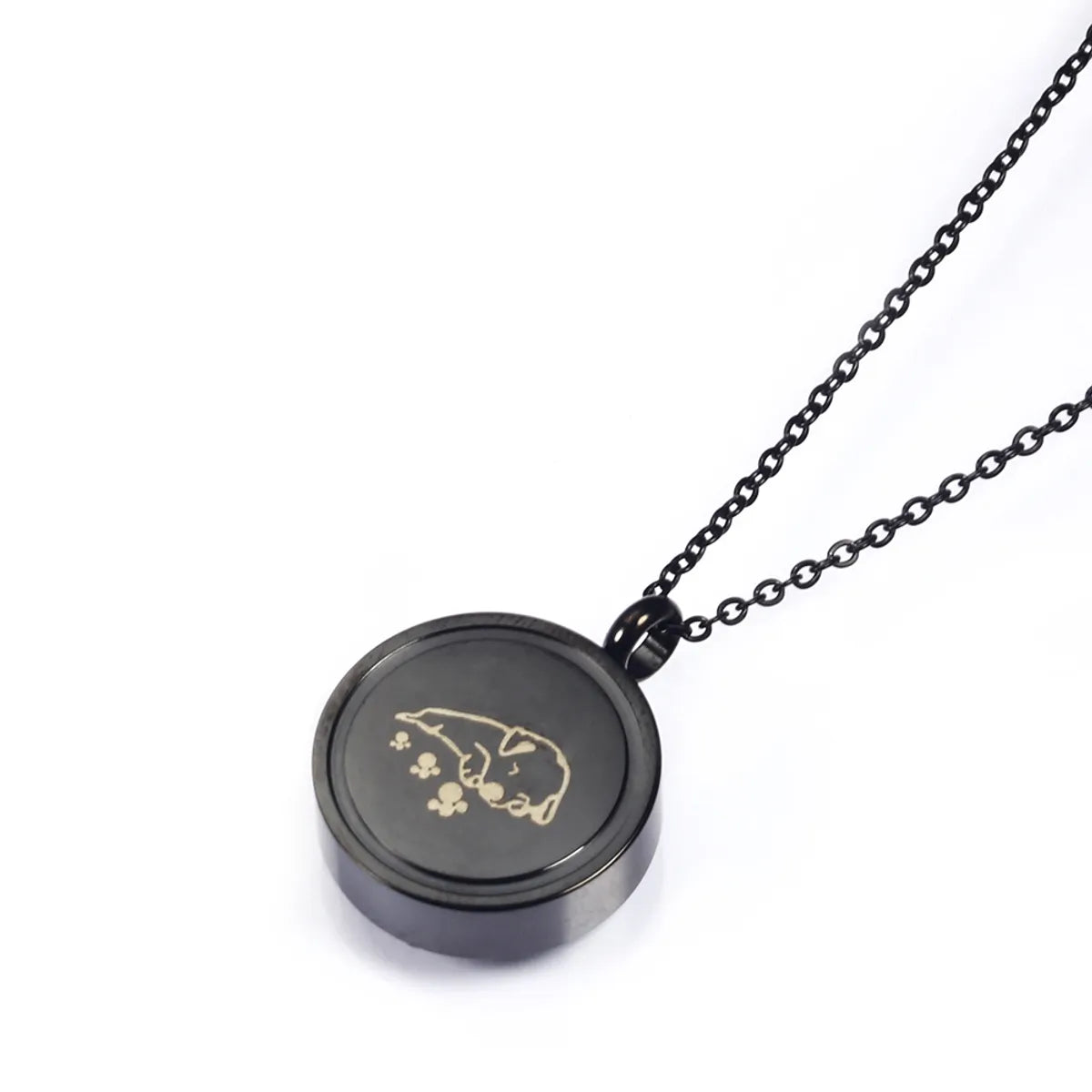 Hip-hop Retro Solid Color Stainless Steel Plating Gold Plated Pendant Necklace