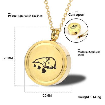 Hip-hop Retro Solid Color Stainless Steel Plating Gold Plated Pendant Necklace