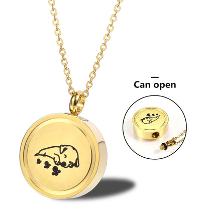 Hip-hop Retro Solid Color Stainless Steel Plating Gold Plated Pendant Necklace