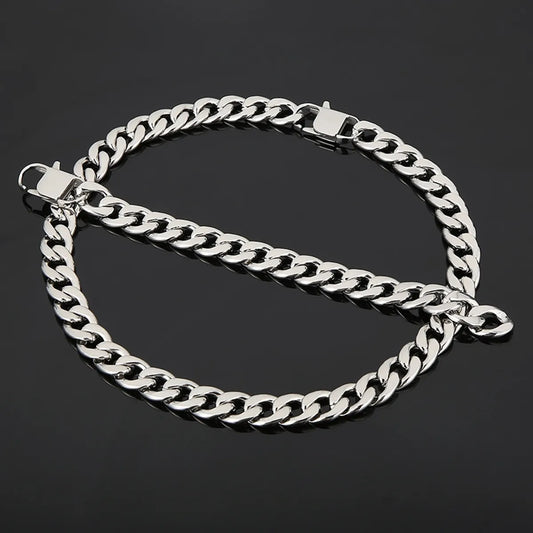 Hip-hop Retro Solid Color Titanium Steel Plating Gold Plated Bracelets Necklace