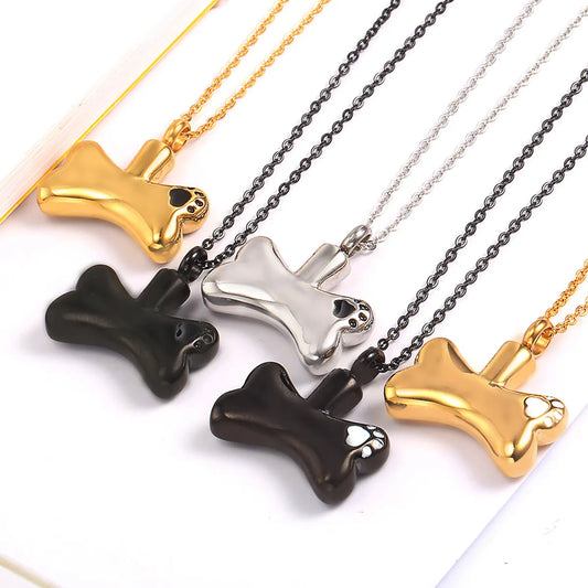 Hip-hop Retro Solid Color Titanium Steel Plating Gold Plated Pendant Necklace