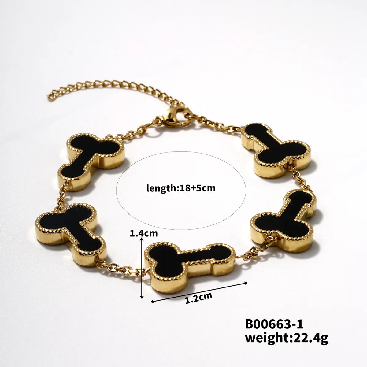 Hip-Hop Rock Artistic Geometric 304 Stainless Steel K Gold Plated Bracelets In Bulk