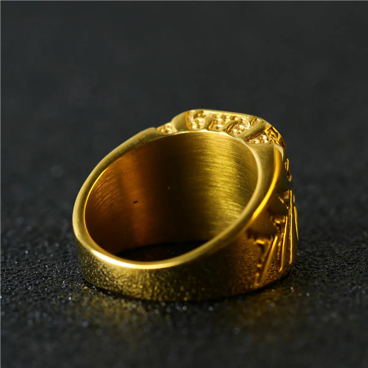 Hip-Hop Rock Geometric Alloy Plating Men'S Rings