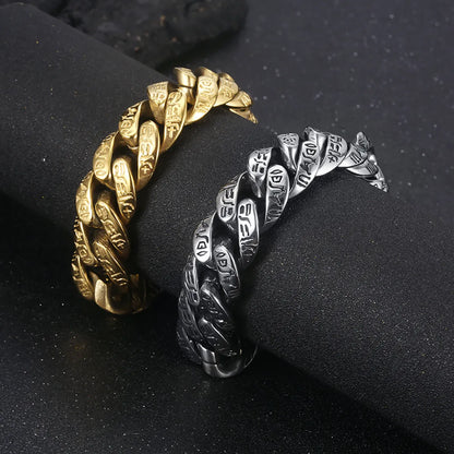 Hip-hop Rock Geometric Solid Color Stainless Steel Plating Bracelets