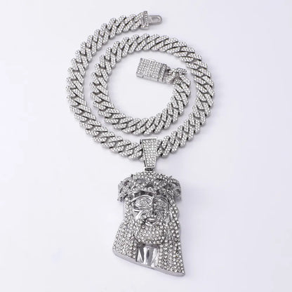 Hip-Hop Rock Human Jesus Alloy Unisex Pendant Necklace