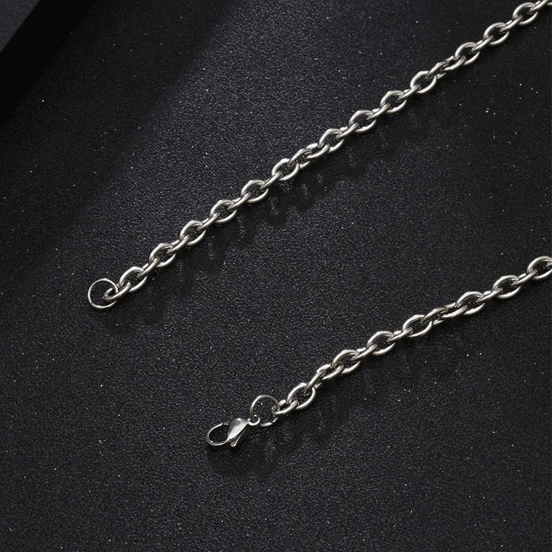 Hip-Hop Rock Modern Style Triangle 304 Stainless Steel Polishing Chain Unisex Pendant Necklace