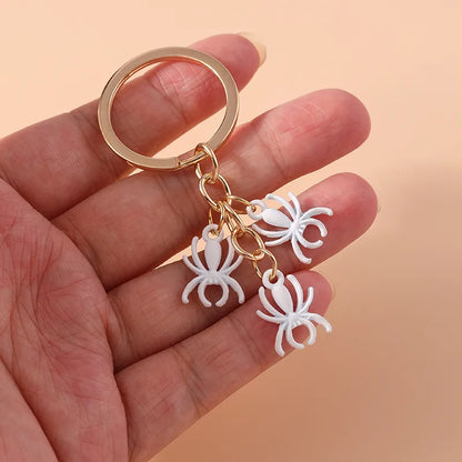 Hip-Hop Rock Punk Spider Alloy Keychain