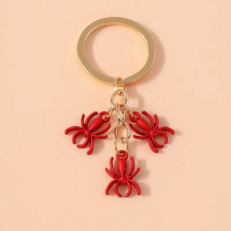 Hip-Hop Rock Punk Spider Alloy Keychain