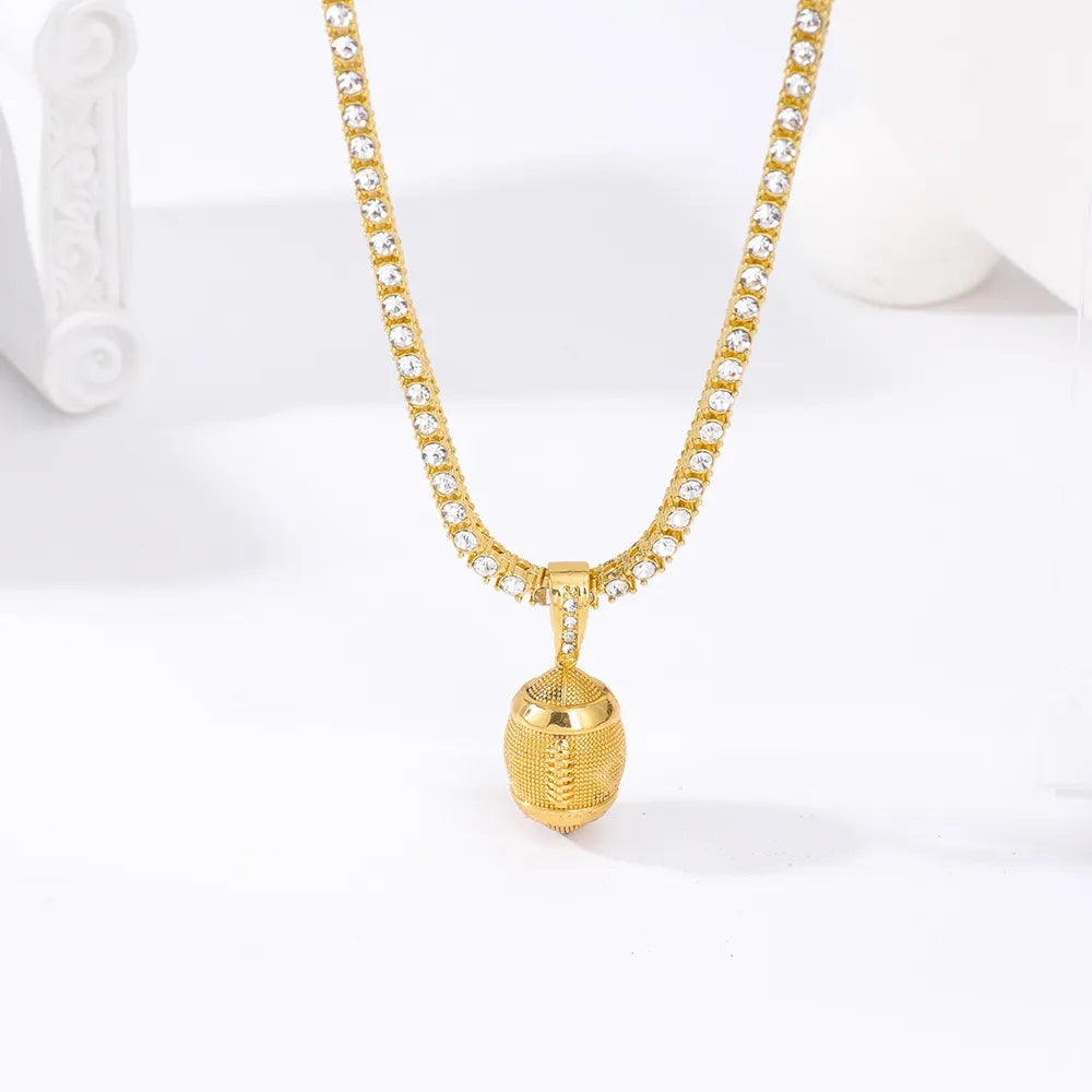 Hip-Hop Rock Rugby Alloy Wholesale Pendant Necklace