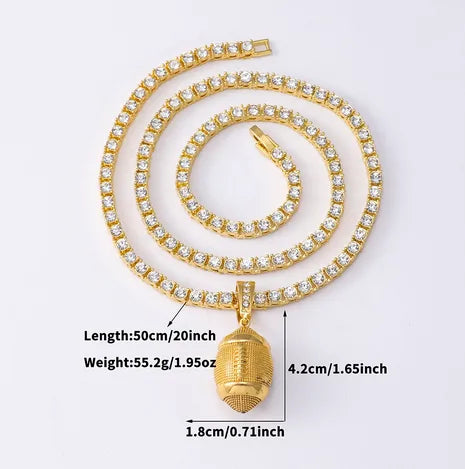 Hip-Hop Rock Rugby Alloy Wholesale Pendant Necklace